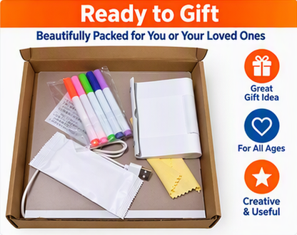 Light-Up Acrylic Message Board with Stand